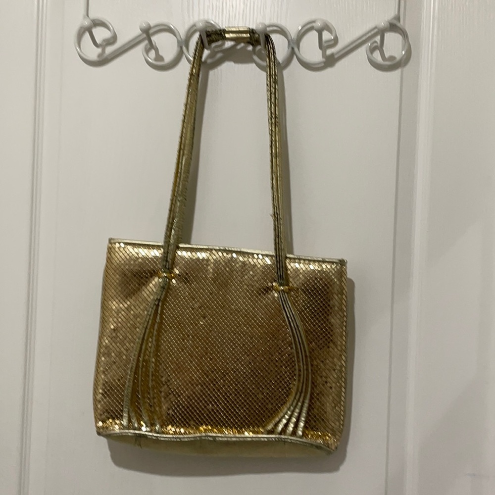 Gold coin tote bag